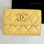 Chanel Caviar Leather Quilted Trifold Wallet