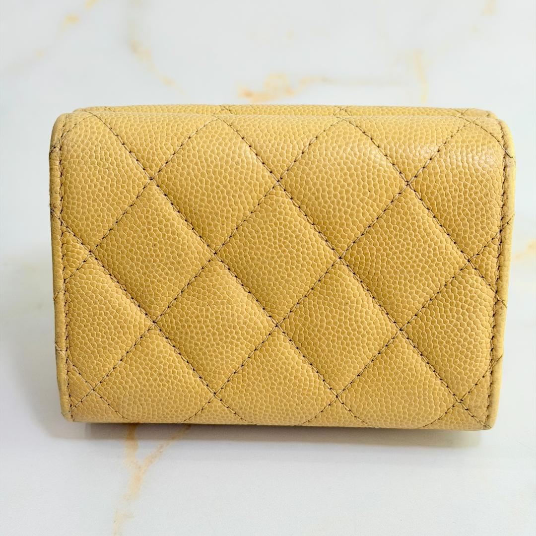 Chanel Caviar Leather Quilted Trifold Wallet — view 3