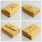 Chanel Caviar Leather Quilted Trifold Wallet — view 8