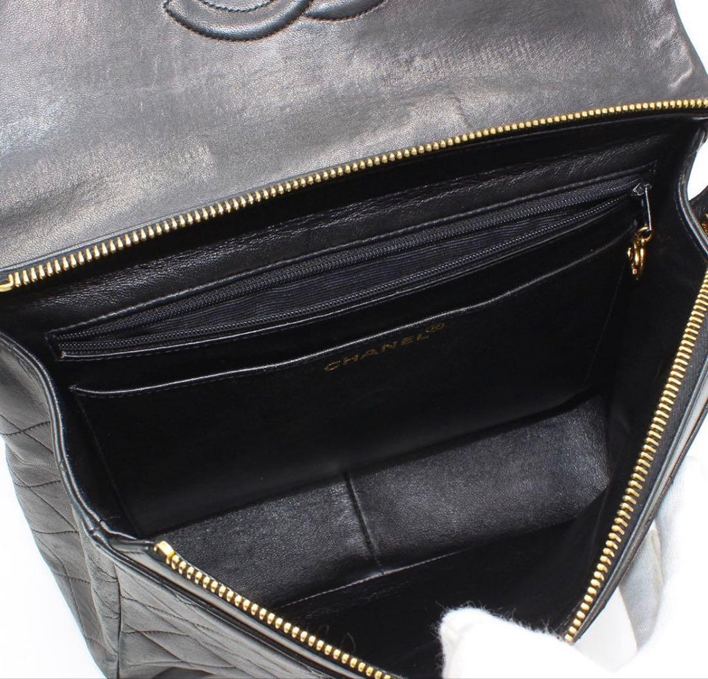 Chanel Quilted Leather Backpack — view 9