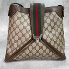 Gucci GG Sherry Line Shoulder Bag Brown Logo — view 2