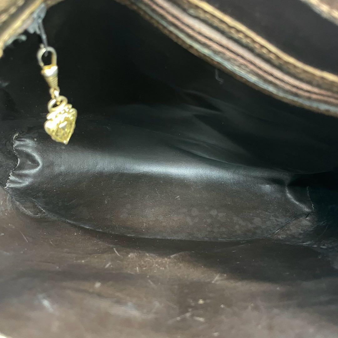 Gucci GG Sherry Line Shoulder Bag Brown Logo — view 5