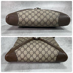 Gucci GG Sherry Line Shoulder Bag Brown Logo — view 8