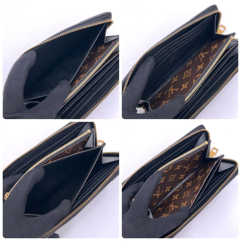 Louis Vuitton Monogram Zippy Wallet Retiro Black — view 5