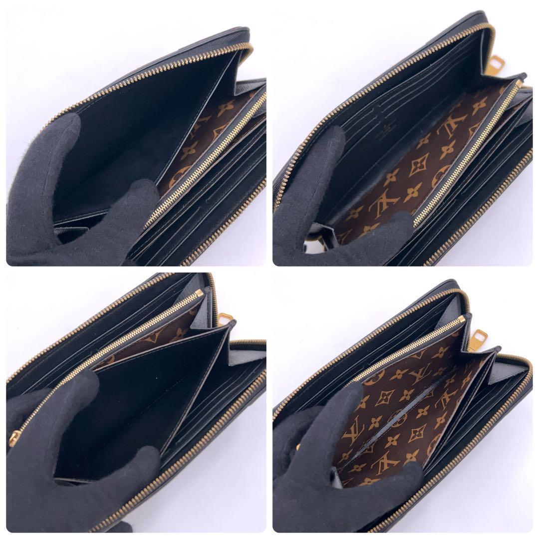 Louis Vuitton Monogram Zippy Wallet Retiro Black — view 5