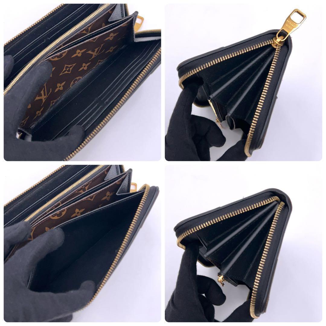 Louis Vuitton Monogram Zippy Wallet Retiro Black — view 6