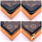 Louis Vuitton Monogram Zippy Wallet Retiro Black — view 8