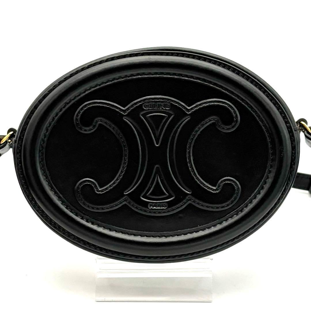 Celine Shoulder Bag Black Oval Perth Cuir — view 2