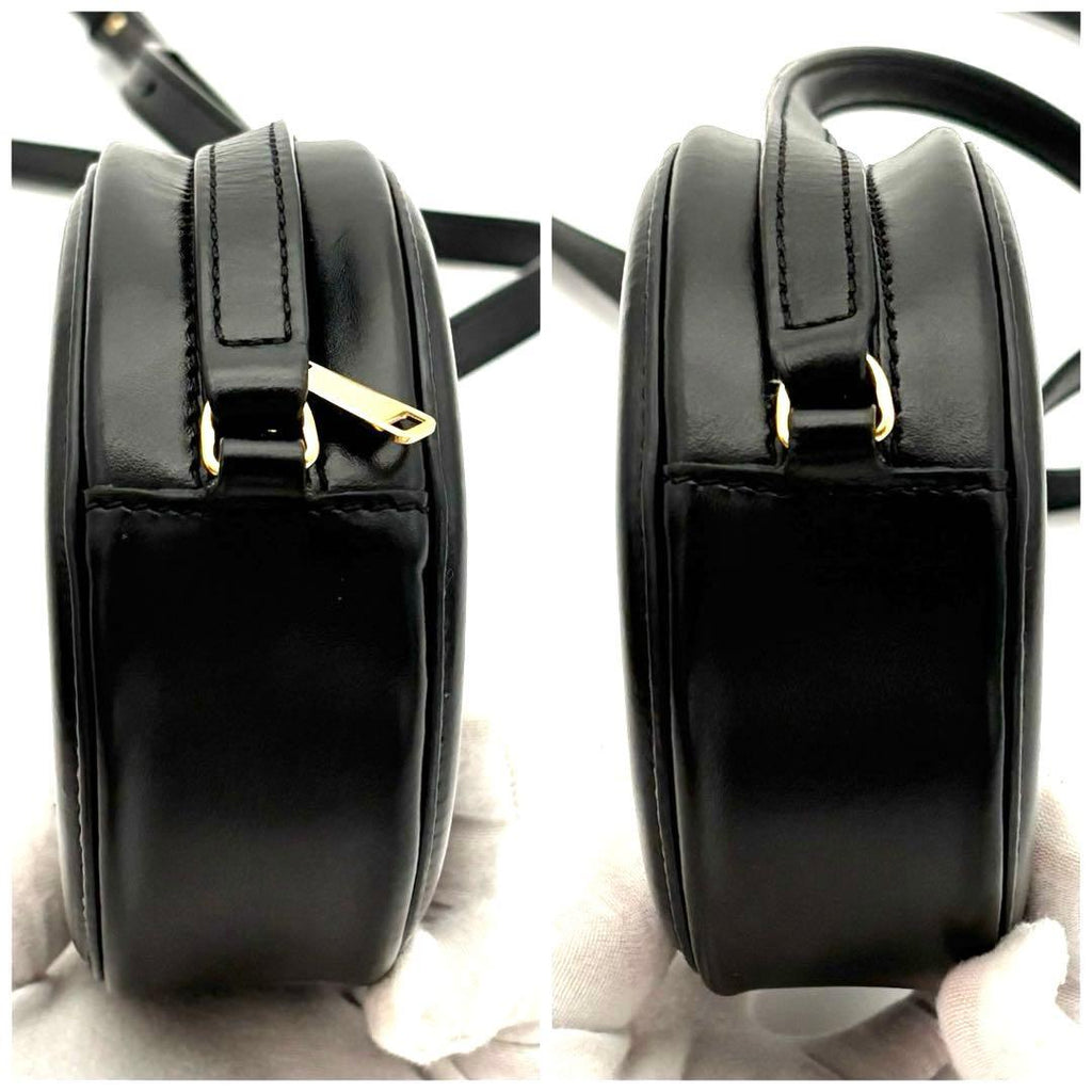 Celine Shoulder Bag Black Oval Perth Cuir — view 4
