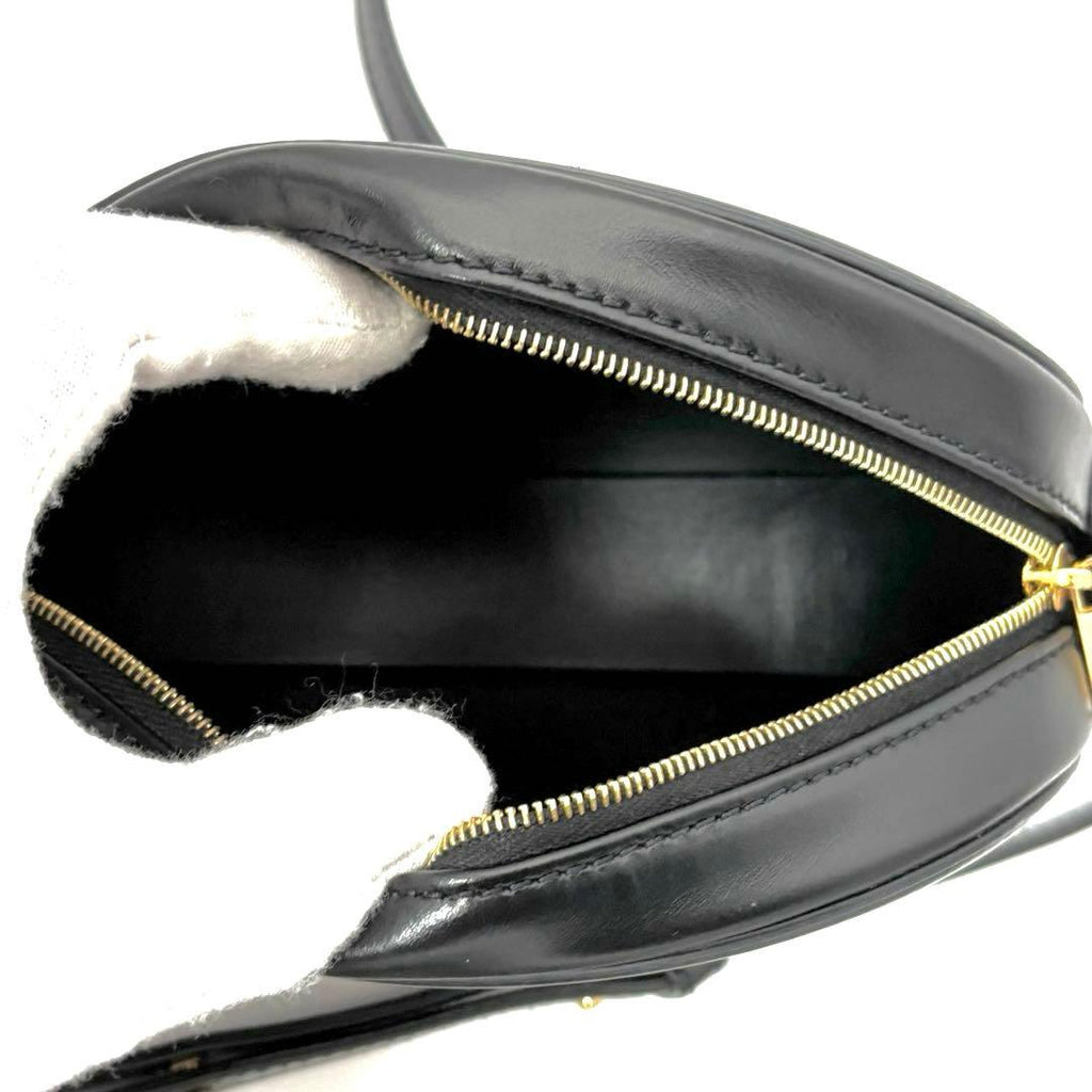 Celine Shoulder Bag Black Oval Perth Cuir — view 6