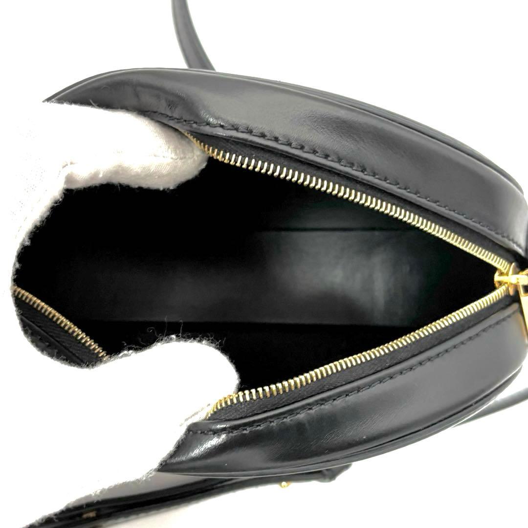 Celine Shoulder Bag Black Oval Perth Cuir — view 6