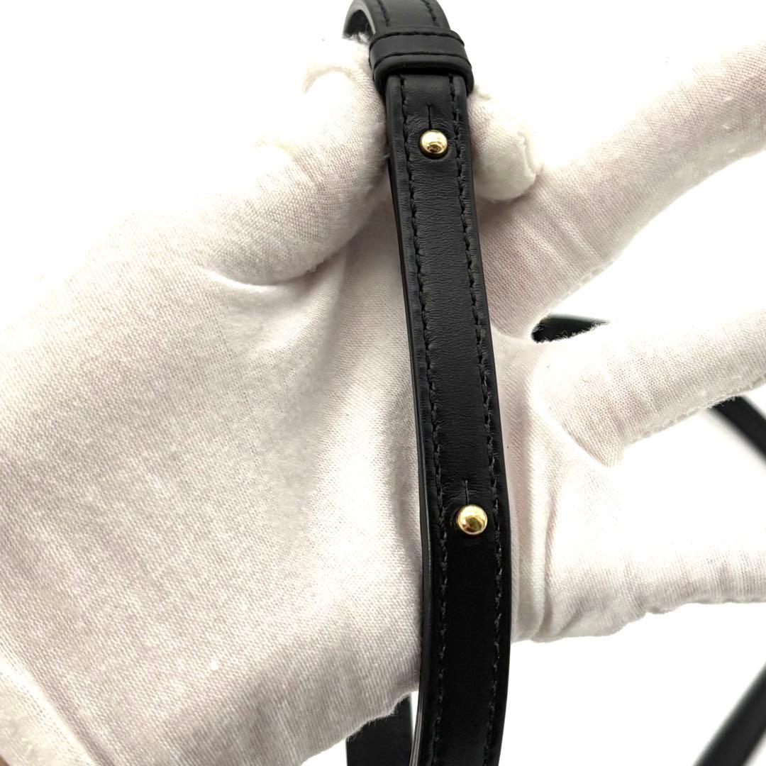 Celine Shoulder Bag Black Oval Perth Cuir — view 8