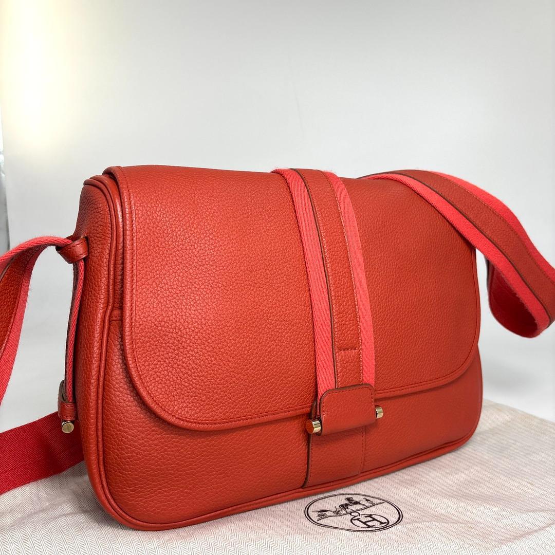 Hermes Bourlangue Taurillon Clemence Shoulder Bag — view 3