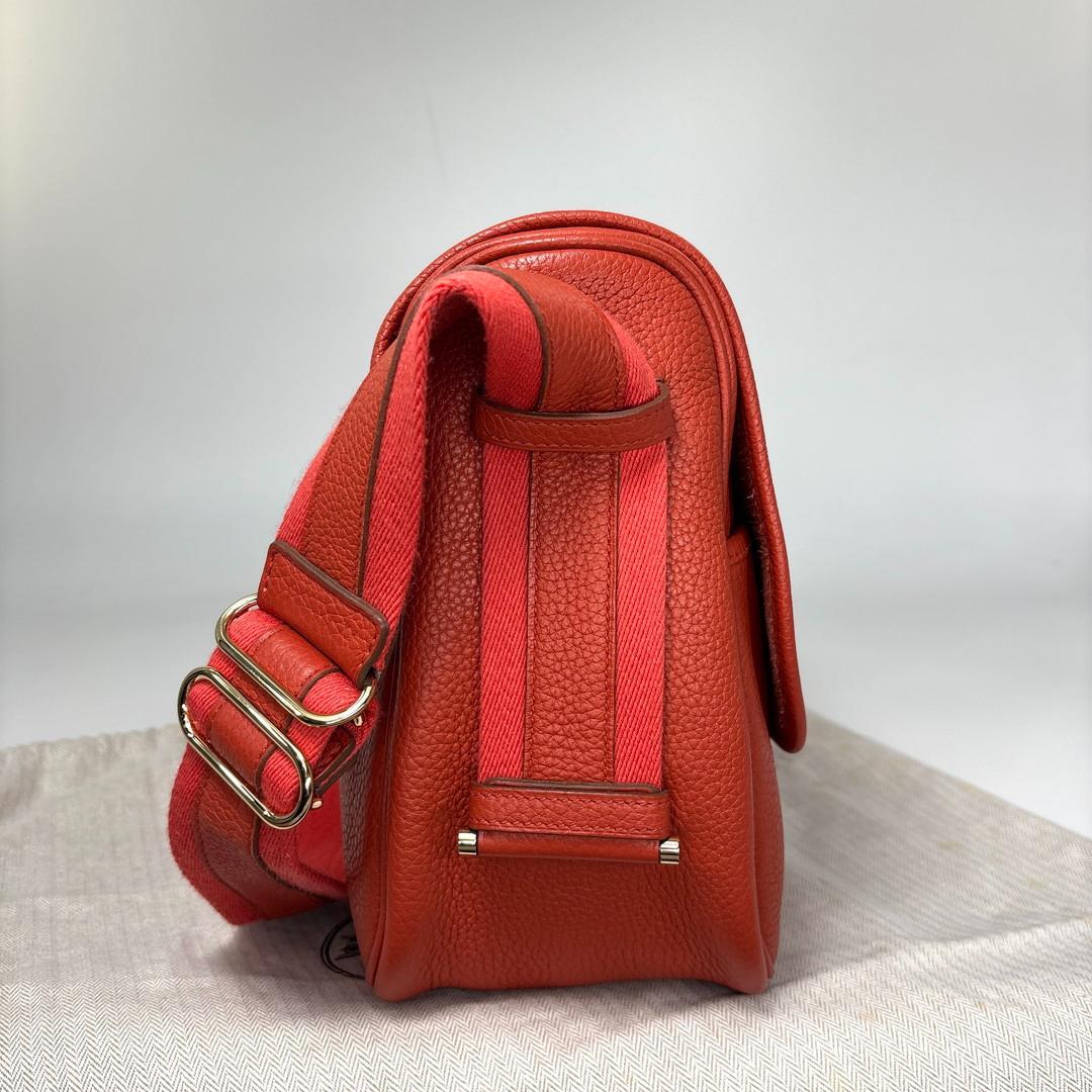 Hermes Bourlangue Taurillon Clemence Shoulder Bag — view 4