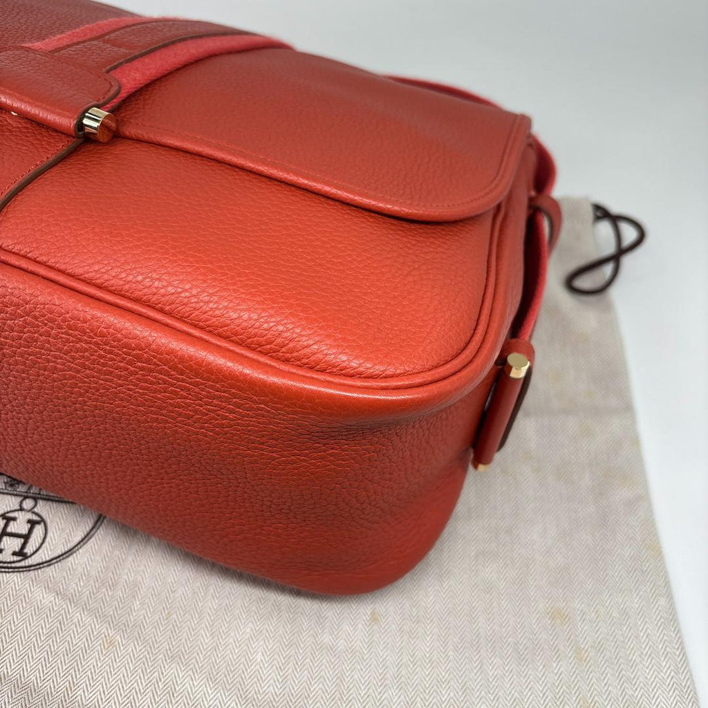 Hermes Bourlangue Taurillon Clemence Shoulder Bag — view 7