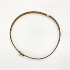 Hermes Veau Epsom Kelly 18 Belt White Gold — view 3
