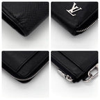 Louis Vuitton Taiga Zippy Dragonne L-shaped Zipper Wallet Clutch — view 6