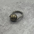 Bottega Veneta Intrecciato Ball Ring