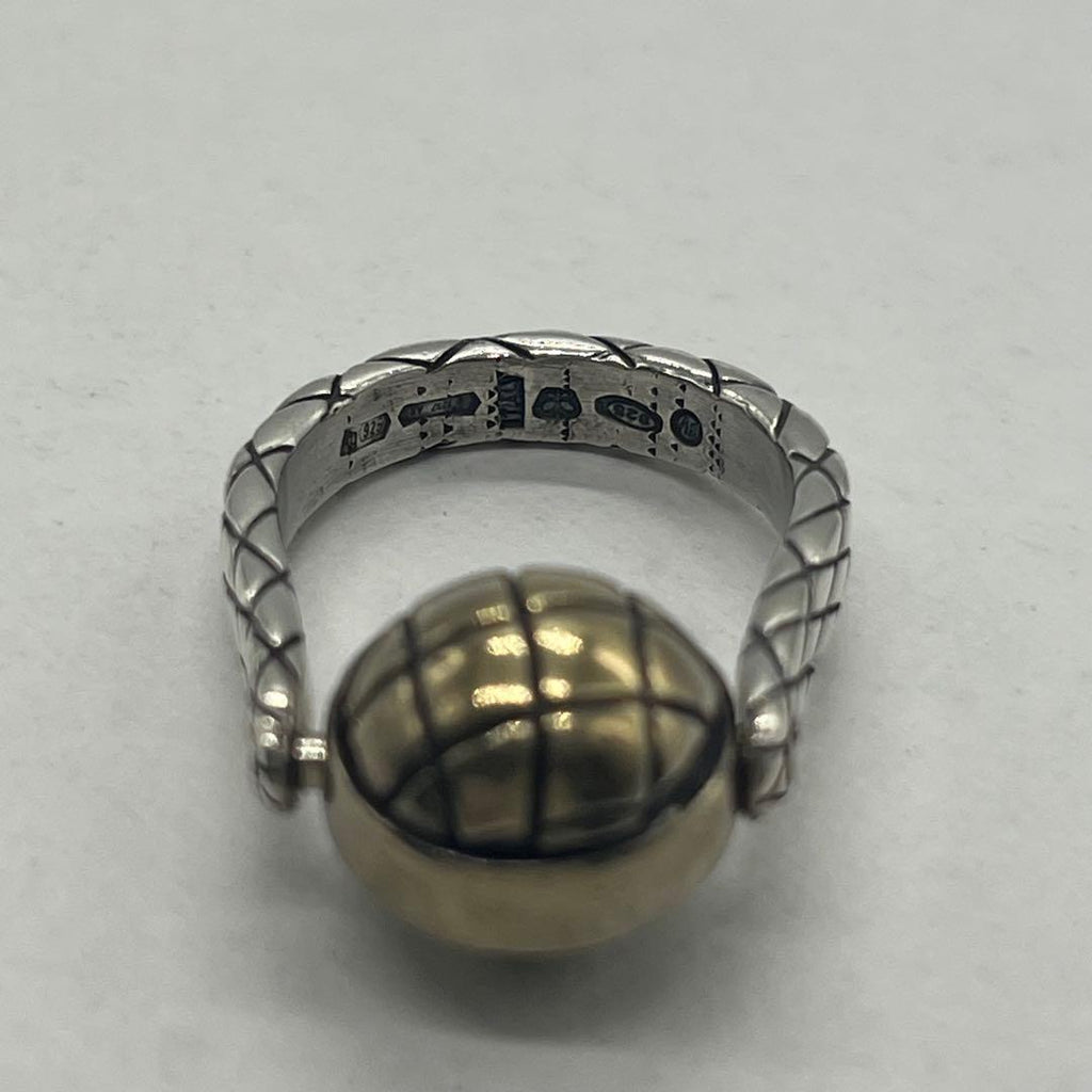 Bottega Veneta Intrecciato Ball Ring