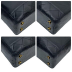 Chanel Lambskin Quilted Chain Shoulder Tote Black — view 6
