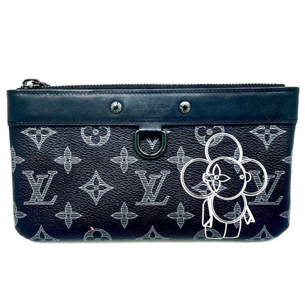 Louis Vuitton Vivienne Monogram Eclipse Pochette Apollo PM — view 5