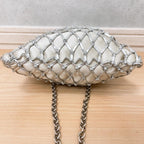 Prada Mesh Shoulder Bag Silver Braid — view 4