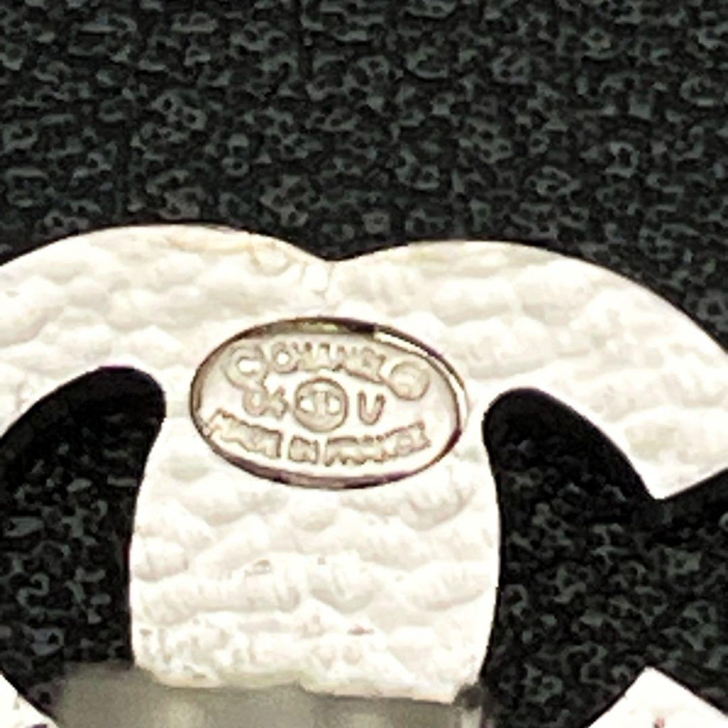 Chanel CC Logo Earrings Faux Pearl Silver Coco — view 9