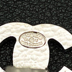 Chanel CC Logo Earrings Faux Pearl Silver Coco — view 9