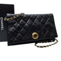 Chanel Quilted Lambskin Circle Logo Chain Shoulder Bag