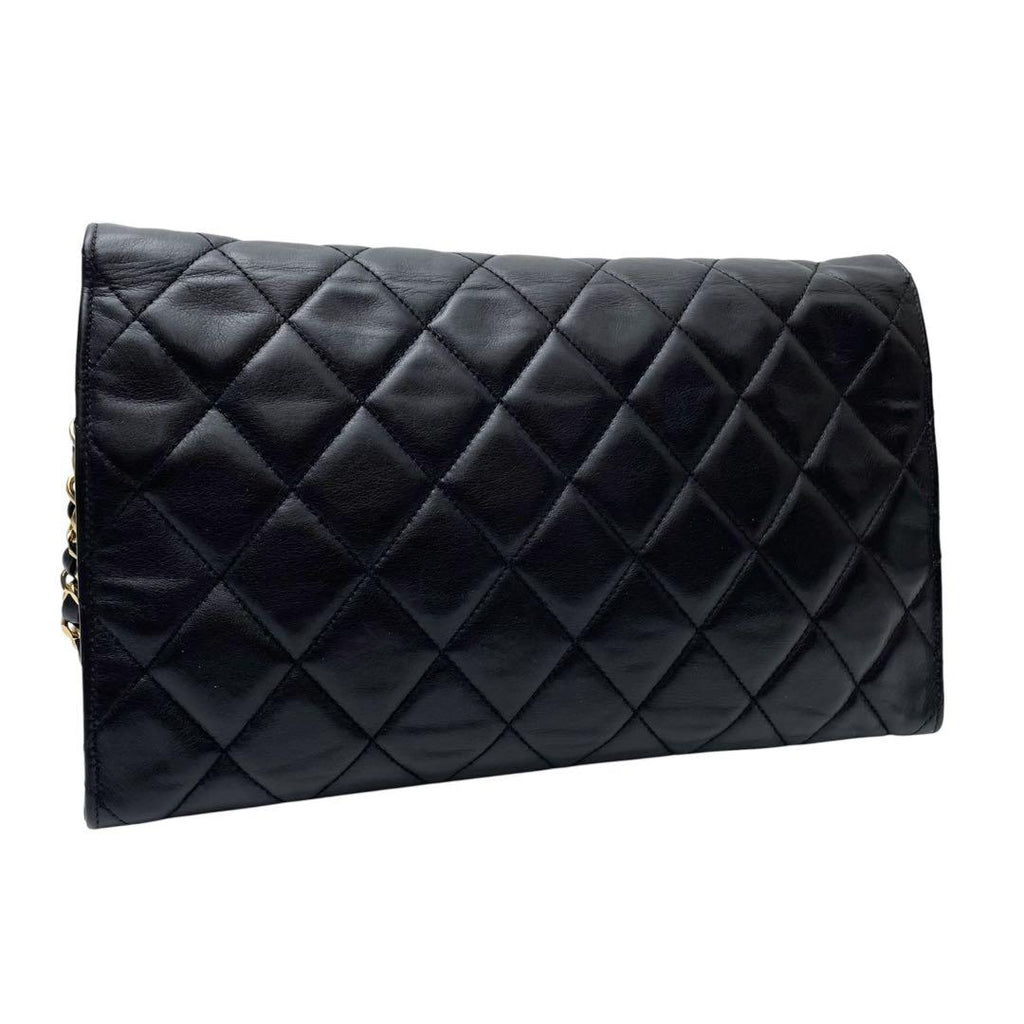 Chanel Quilted Lambskin Circle Logo Chain Shoulder Bag — view 2
