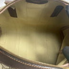 Gucci GG Sherry Line Boston Bag Brown Leather Logo — view 5