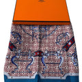 Hermes Carre 45 Blue Mors Et Gourmettes Vichy Scarf