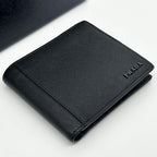 Prada Saffiano Bifold Compact Billfold Black Slim Wallet — view 4