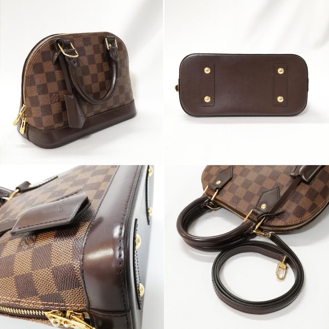 Louis Vuitton Alma BB 2-Way Shoulder Bag Brown — view 3