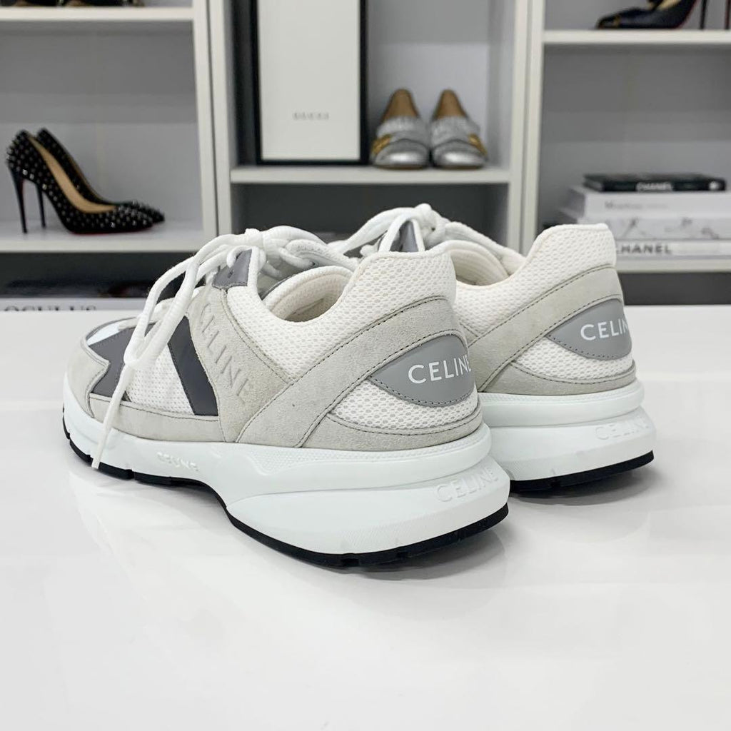 Celine Mesh Suede Logo Sneakers — view 5