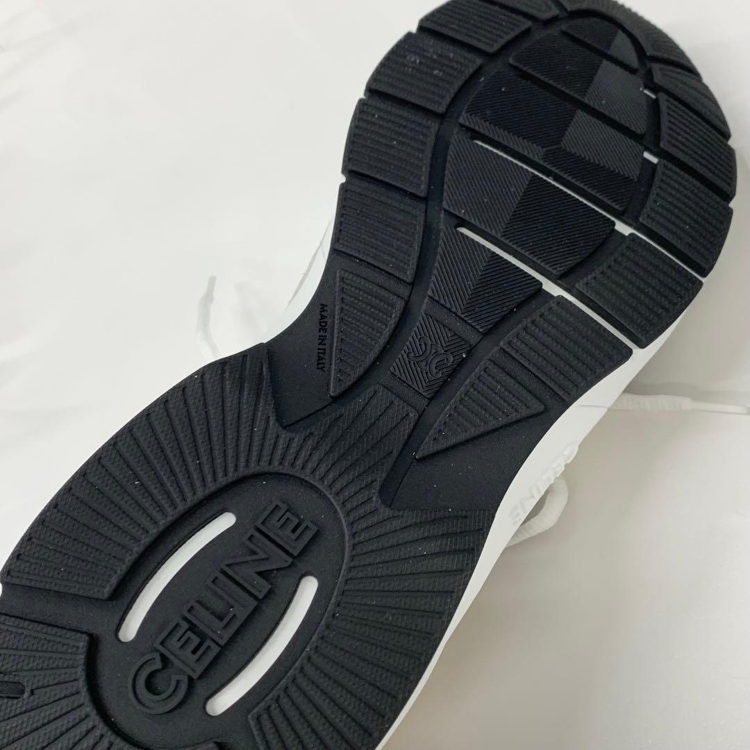 Celine Mesh Suede Logo Sneakers — view 9