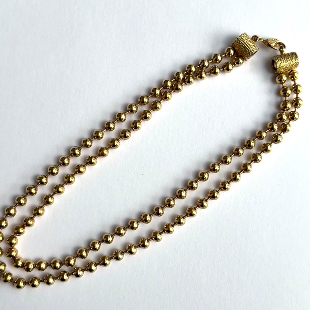 Dior Super Ball Necklace Gold