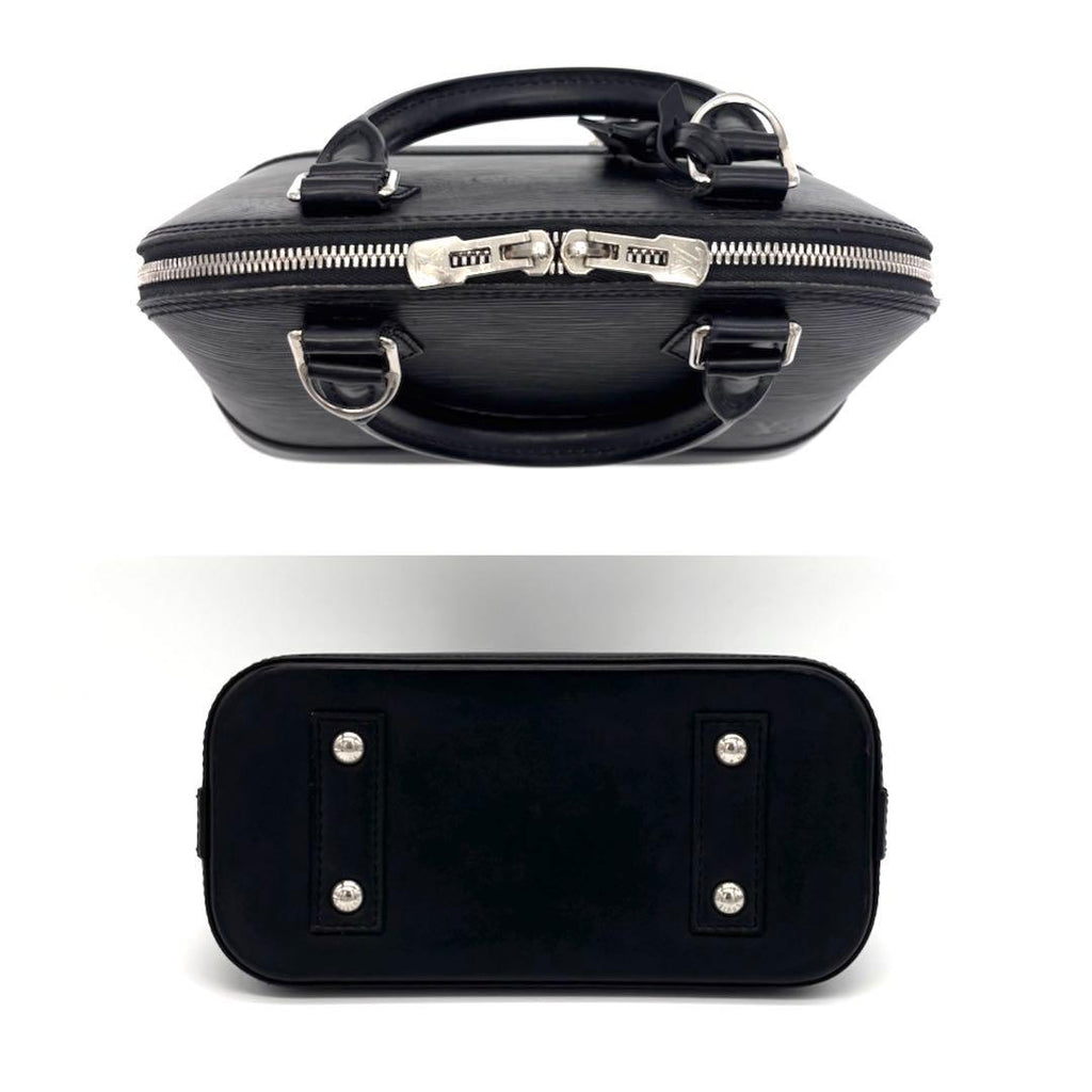 Louis Vuitton Epi Alma BB 2-Way Shoulder Bag Black — view 6