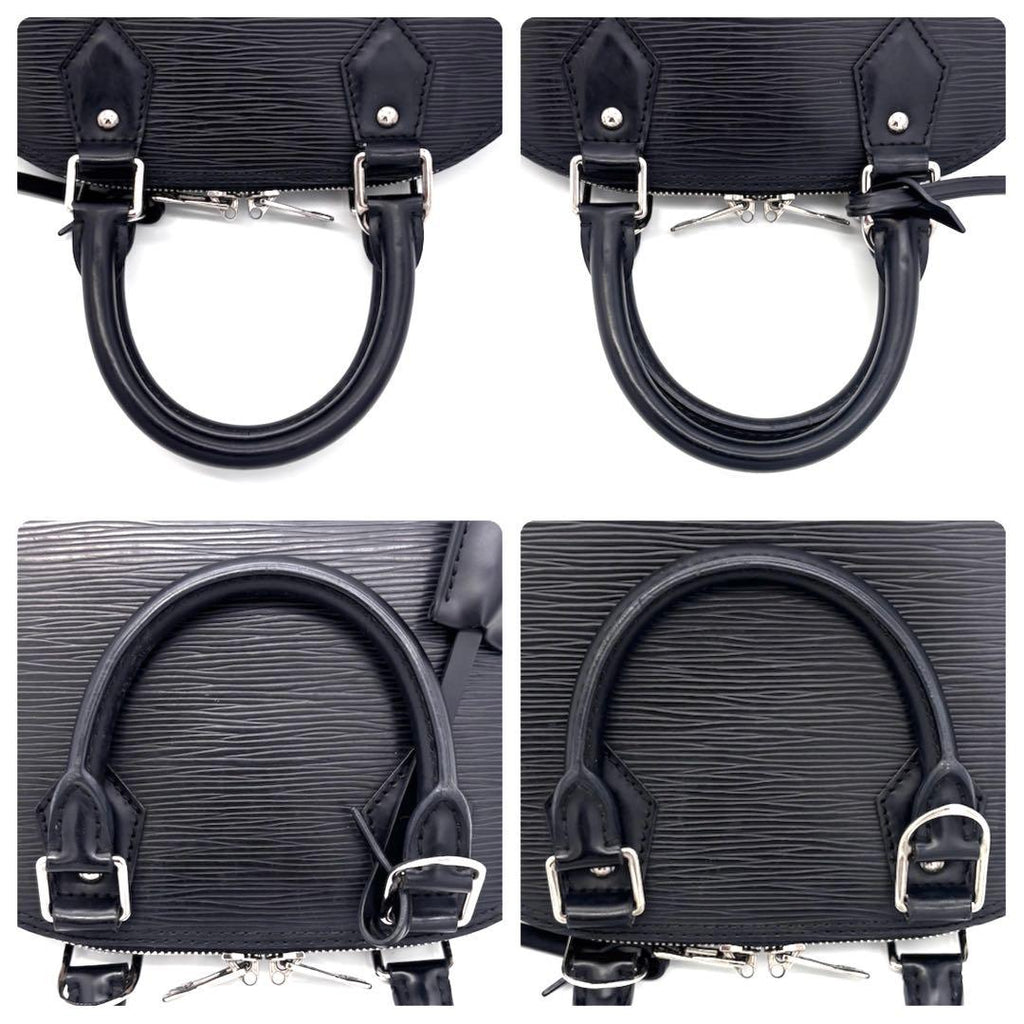 Louis Vuitton Epi Alma BB 2-Way Shoulder Bag Black — view 7