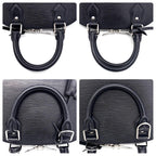 Louis Vuitton Epi Alma BB 2-Way Shoulder Bag Black — view 7