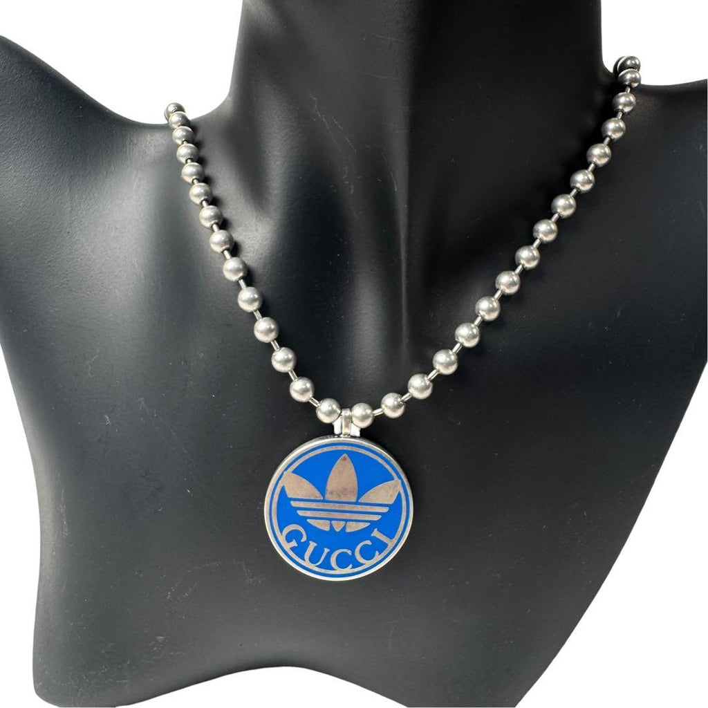 Gucci Adidas Collaboration Trefoil Ball Chain Necklace