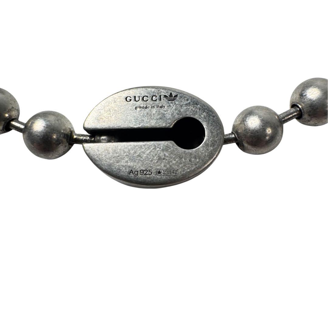 Gucci Adidas Collaboration Trefoil Ball Chain Necklace — view 8