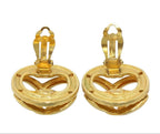 Chanel CC Logo Round Earrings — view 4