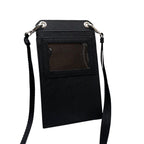 Prada Saffiano Leather Phone Case Shoulder Bag Black — view 2