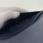 Prada Saffiano Bifold Wallet Navy Logo — view 8
