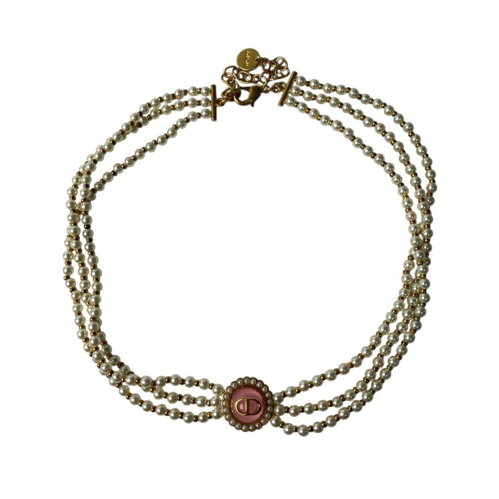 Dior Petit CD Baroque Pearl Necklace — view 4