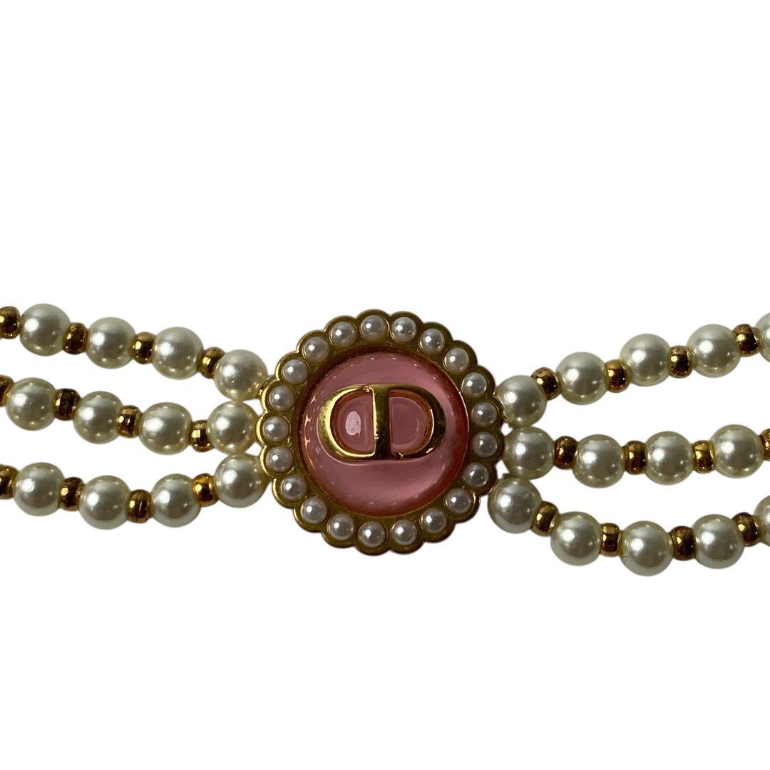 Dior Petit CD Baroque Pearl Necklace — view 5