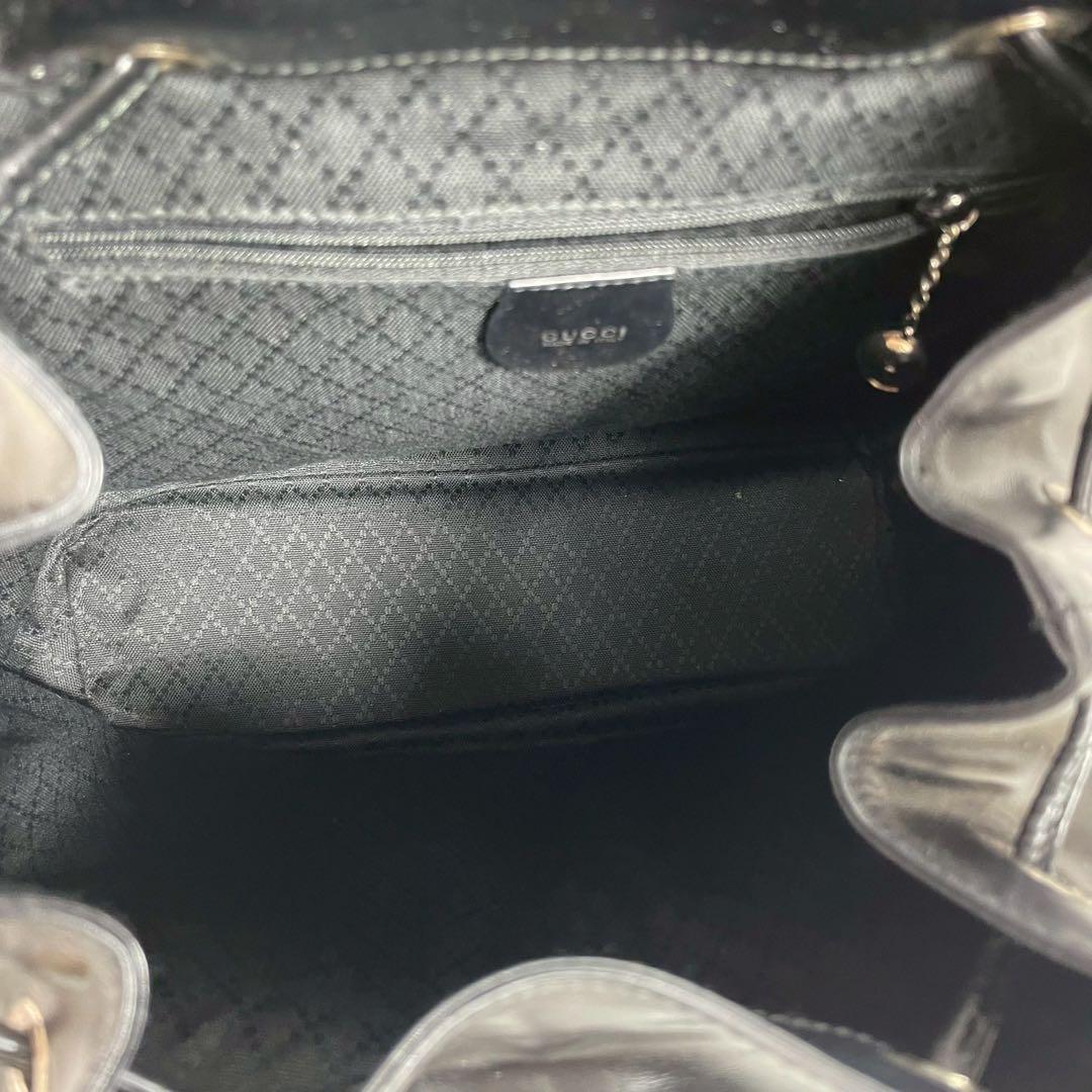 Gucci Backpack Patent Leather Bamboo Black — view 5