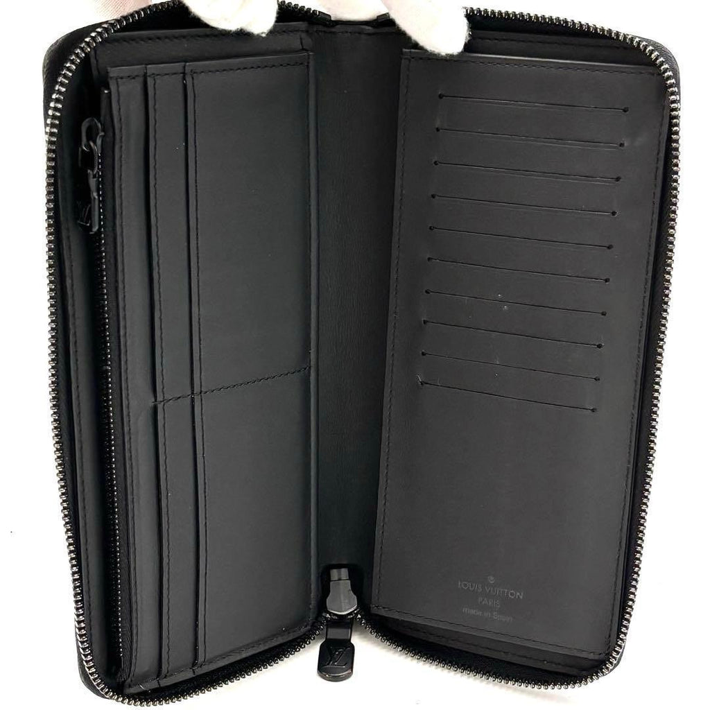 Louis Vuitton Wallet Zippy Monogram Shadow Black — view 3