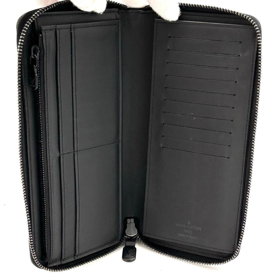 Louis Vuitton Wallet Zippy Monogram Shadow Black — view 3